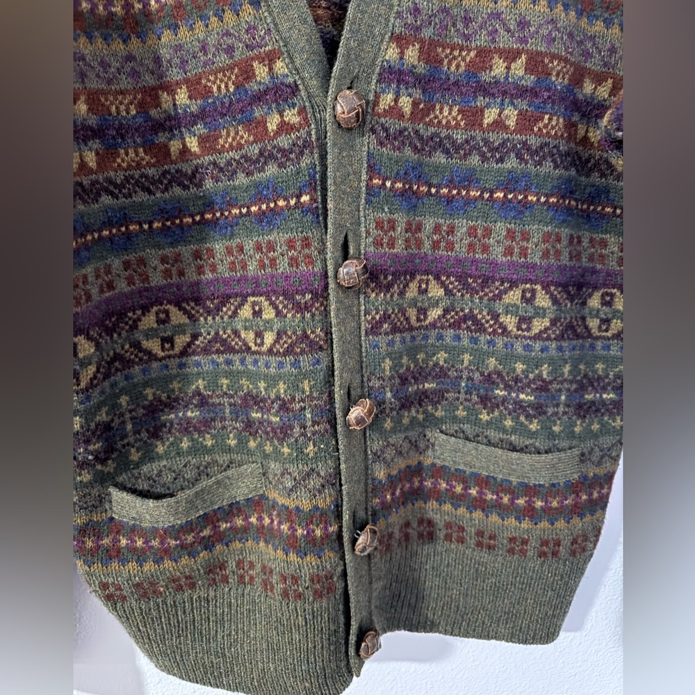 Ralph Lauren buttoned Fair Isle cardigan - Picture 4 of 7